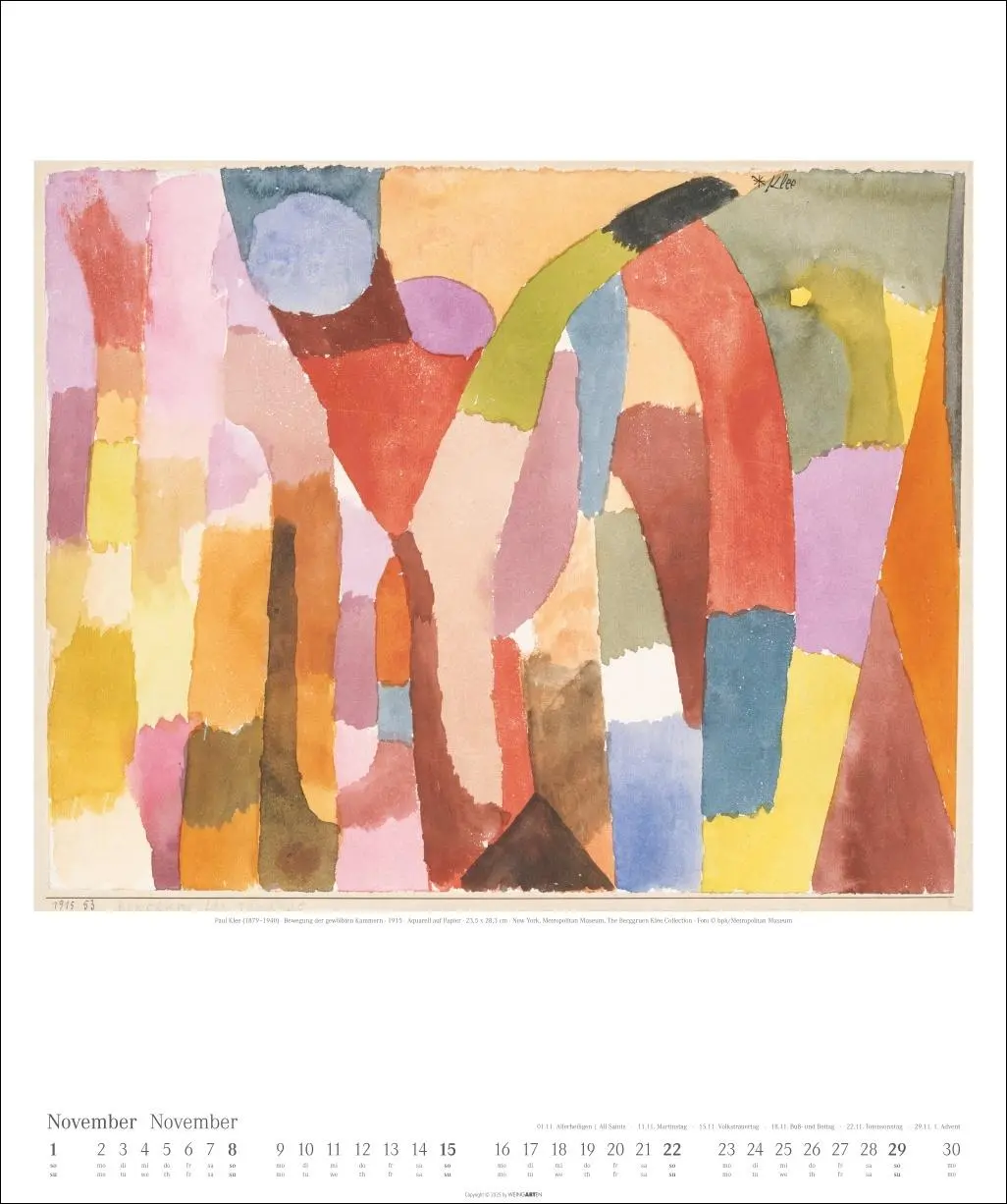 Bild: 9783839901694 | Paul Klee Kalender 2026 | Paul Klee | Kalender | Spiralbindung | 14 S.