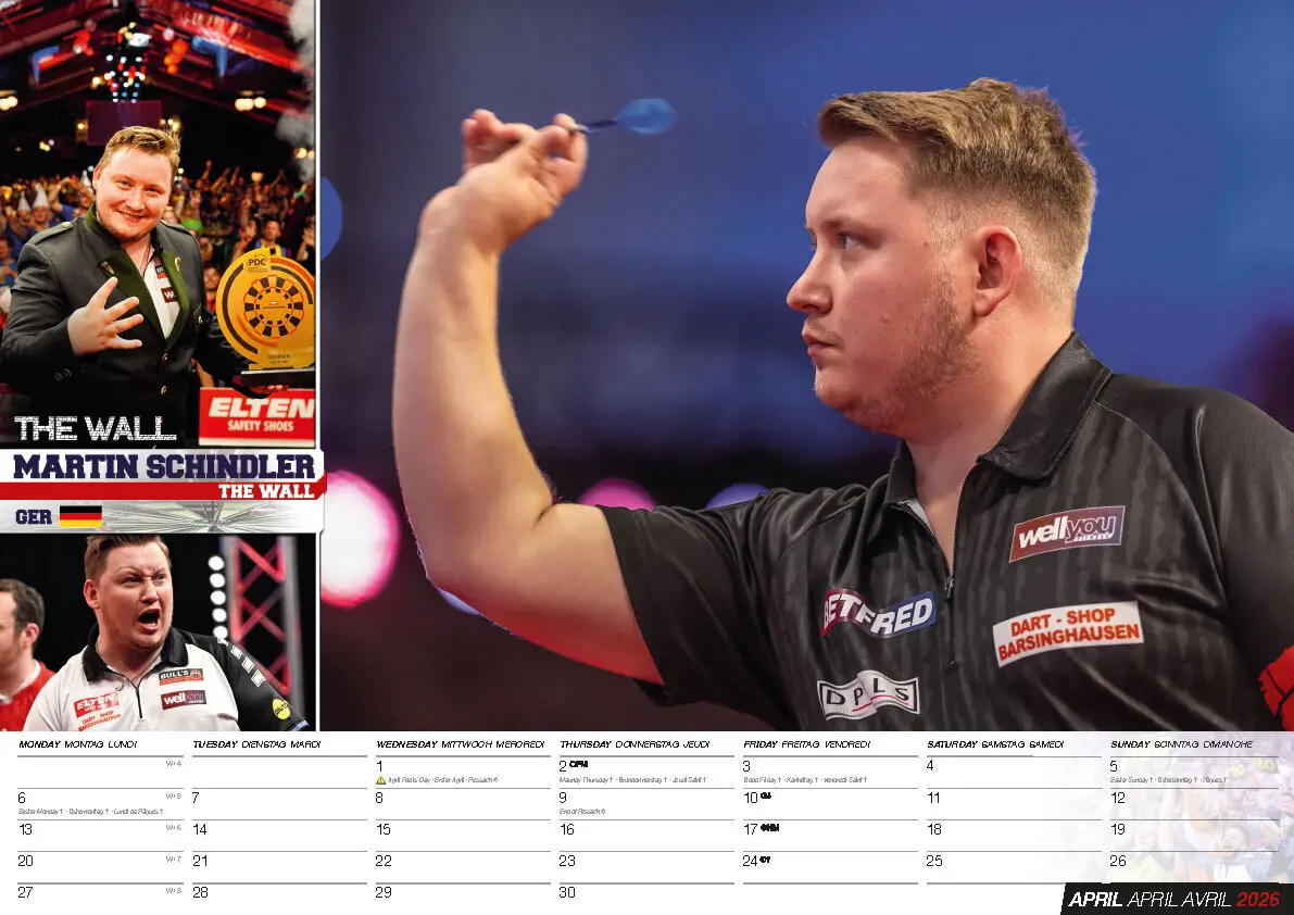 Bild: 9798893611694 | Darts Kalender 2026 | Kalender | 14 S. | Deutsch | 2026