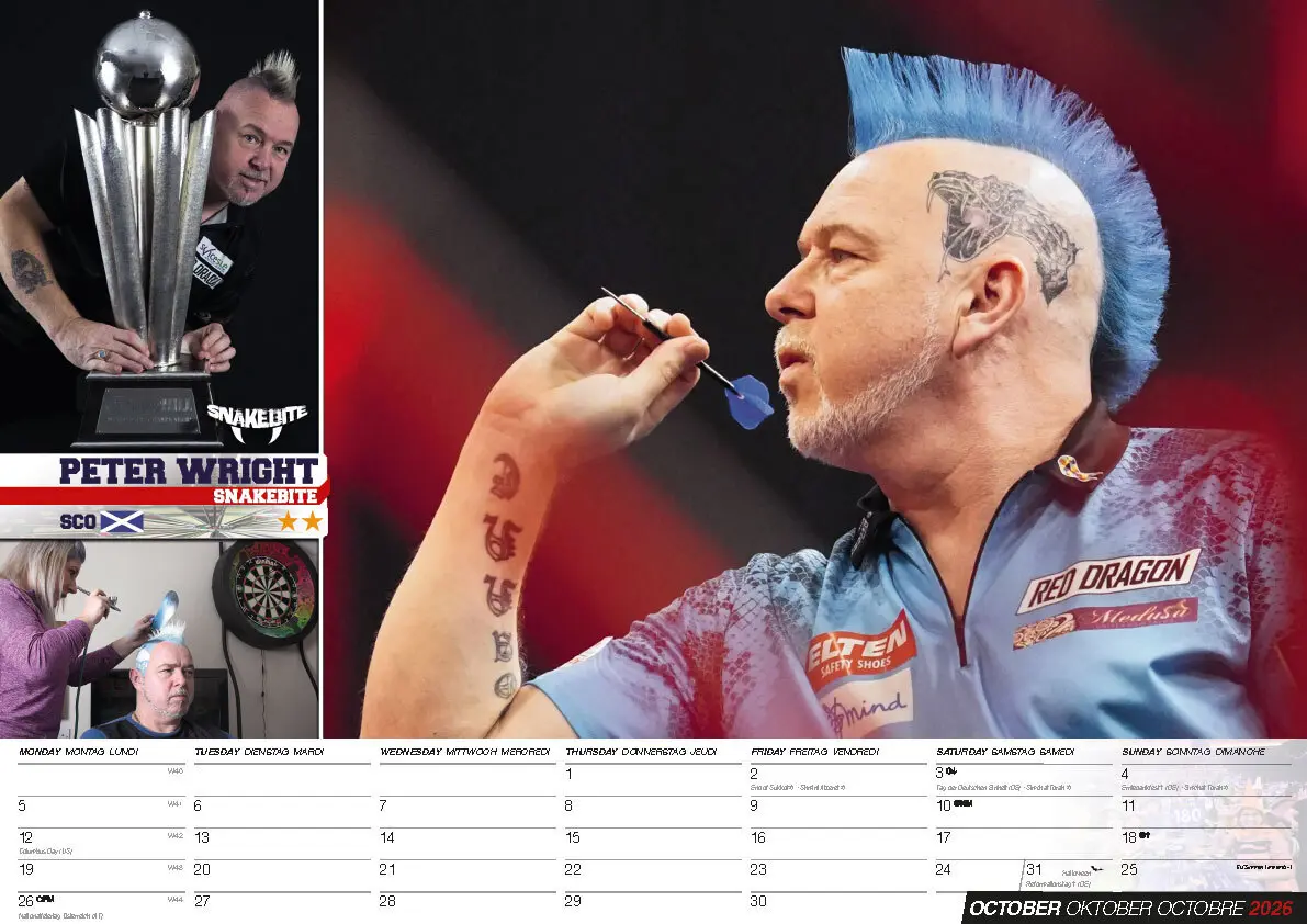 Bild: 9798893611694 | Darts Kalender 2026 | Kalender | 14 S. | Deutsch | 2026