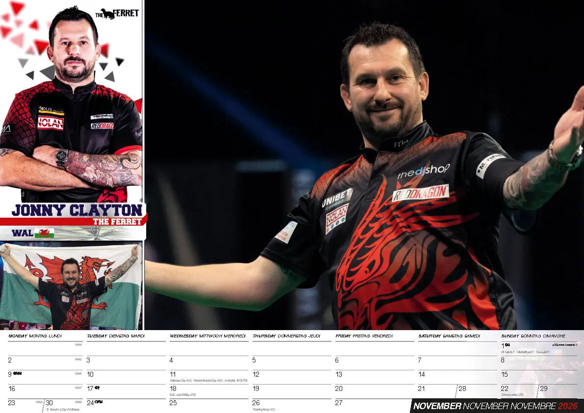 Bild: 9798893611694 | Darts Kalender 2026 | Kalender | 14 S. | Deutsch | 2026