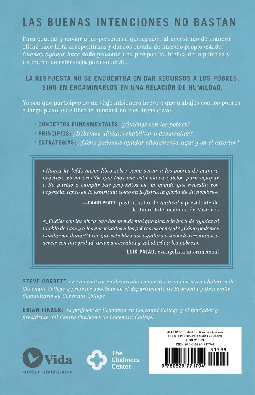 Rückseite: 9780829771794 | Cuando ayudar hace daño | Steve Corbett (u. a.) | Taschenbuch | 2022