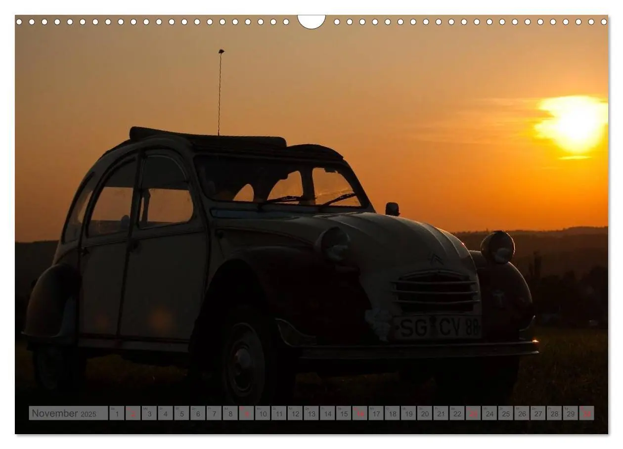 Bild: 9783435591794 | Kultauto Ente Citroën 2CV (Wandkalender 2025 DIN A3 quer), CALVENDO...