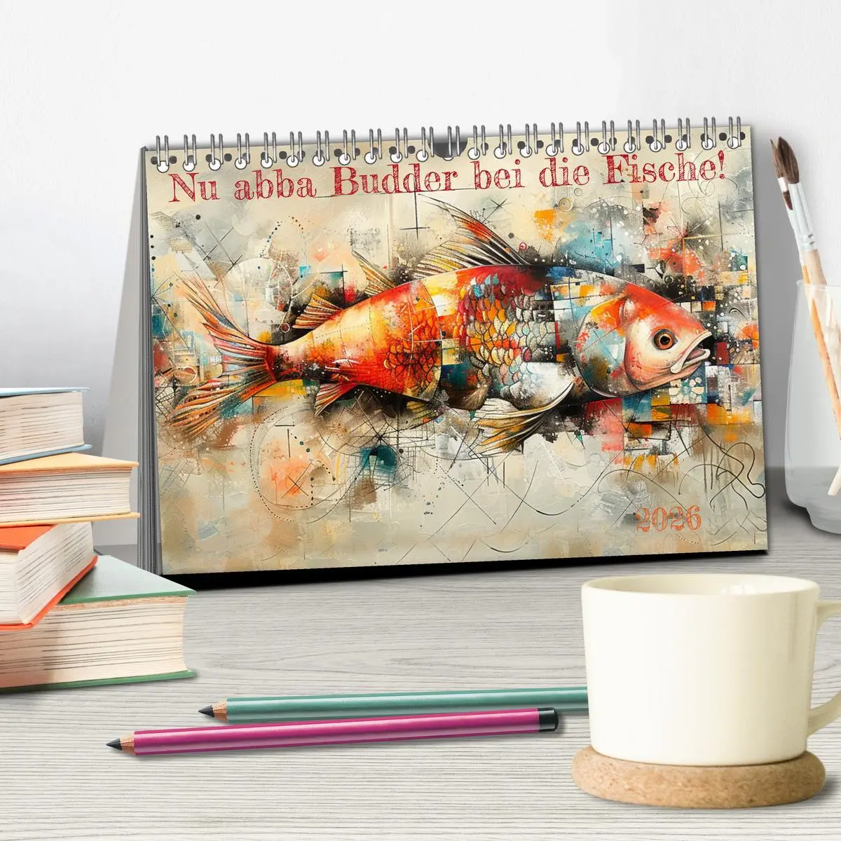 Bild: 9783457371794 | Nu abba Budder bei die Fische! (Tischkalender 2026 DIN A5 quer),...