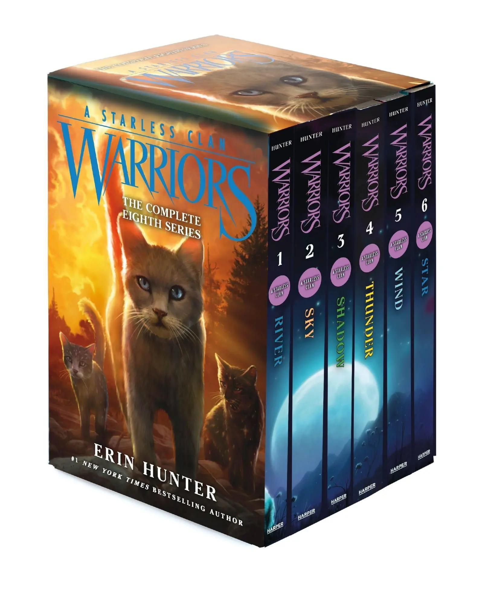 Cover: 9780063471894 | Warriors: A Starless Clan Box Set: Volumes 1 to 6 | Erin Hunter | Buch