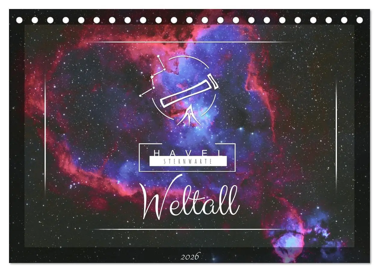 Cover: 9783457431894 | Havel-Sternwarte Weltallkalender (Tischkalender 2026 DIN A5 quer),...