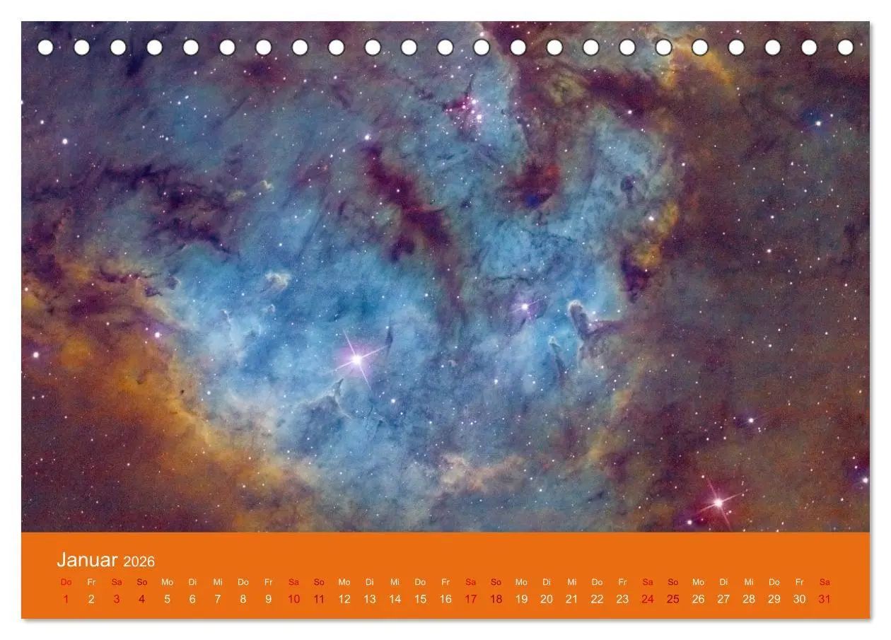 Bild: 9783457431894 | Havel-Sternwarte Weltallkalender (Tischkalender 2026 DIN A5 quer),...