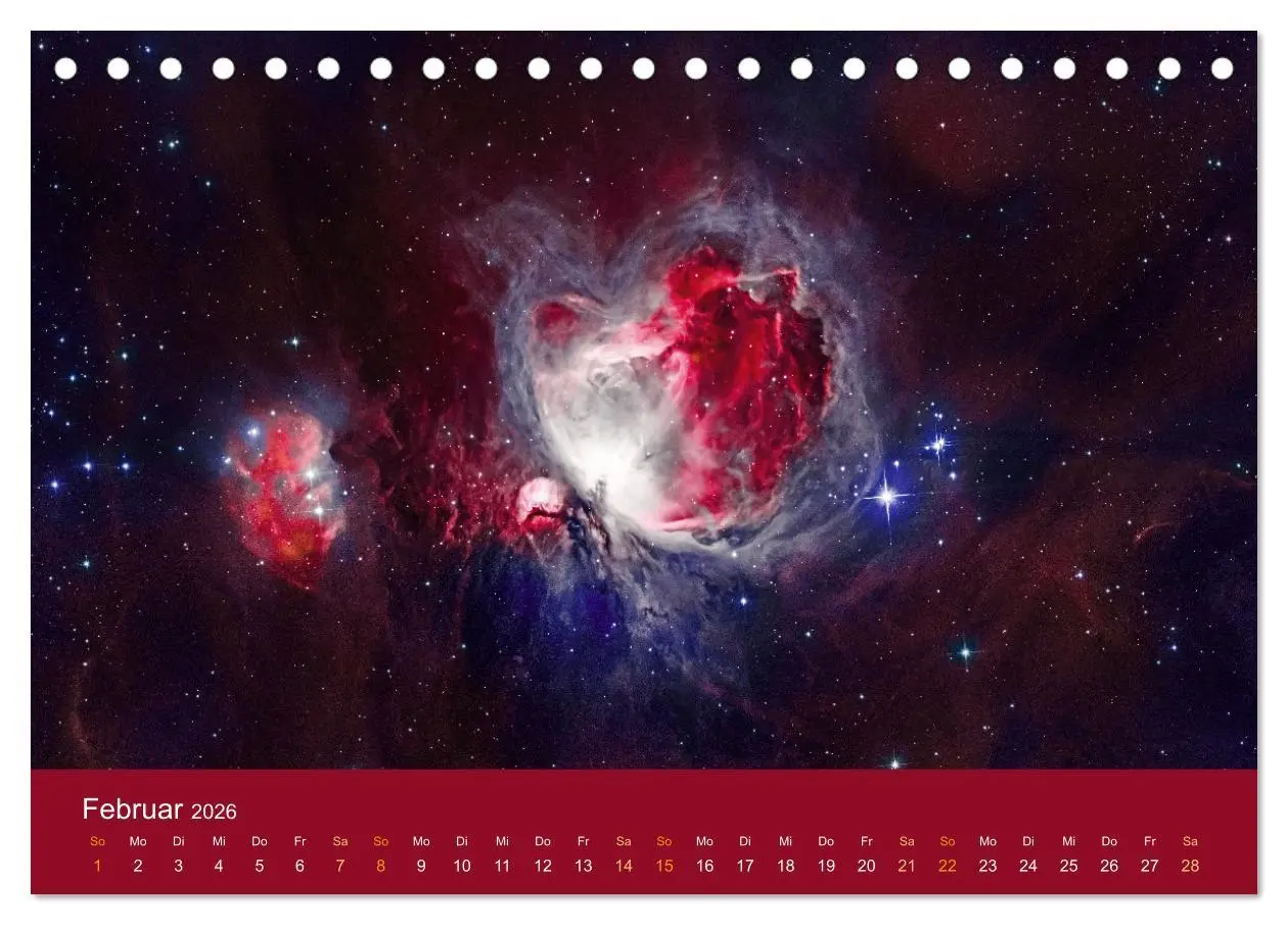 Bild: 9783457431894 | Havel-Sternwarte Weltallkalender (Tischkalender 2026 DIN A5 quer),...