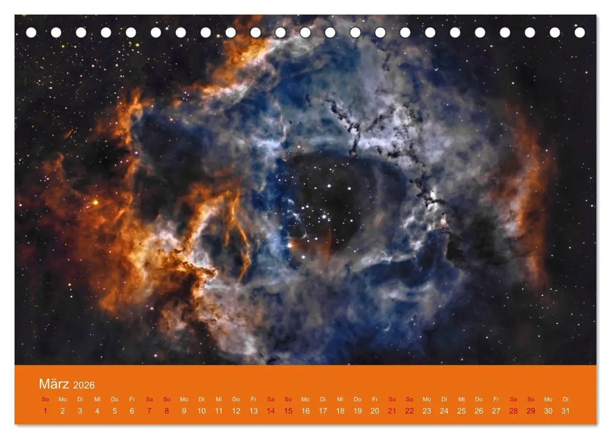 Bild: 9783457431894 | Havel-Sternwarte Weltallkalender (Tischkalender 2026 DIN A5 quer),...