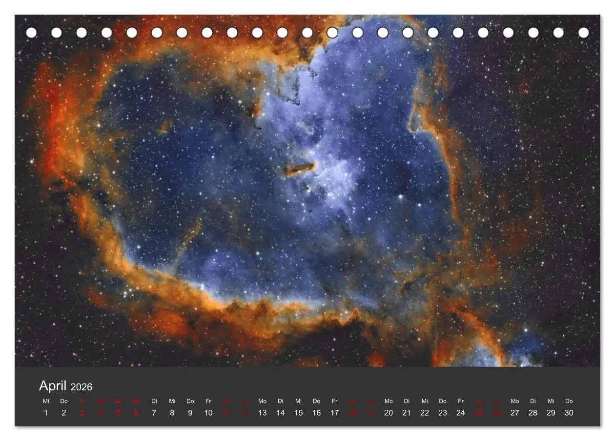 Bild: 9783457431894 | Havel-Sternwarte Weltallkalender (Tischkalender 2026 DIN A5 quer),...