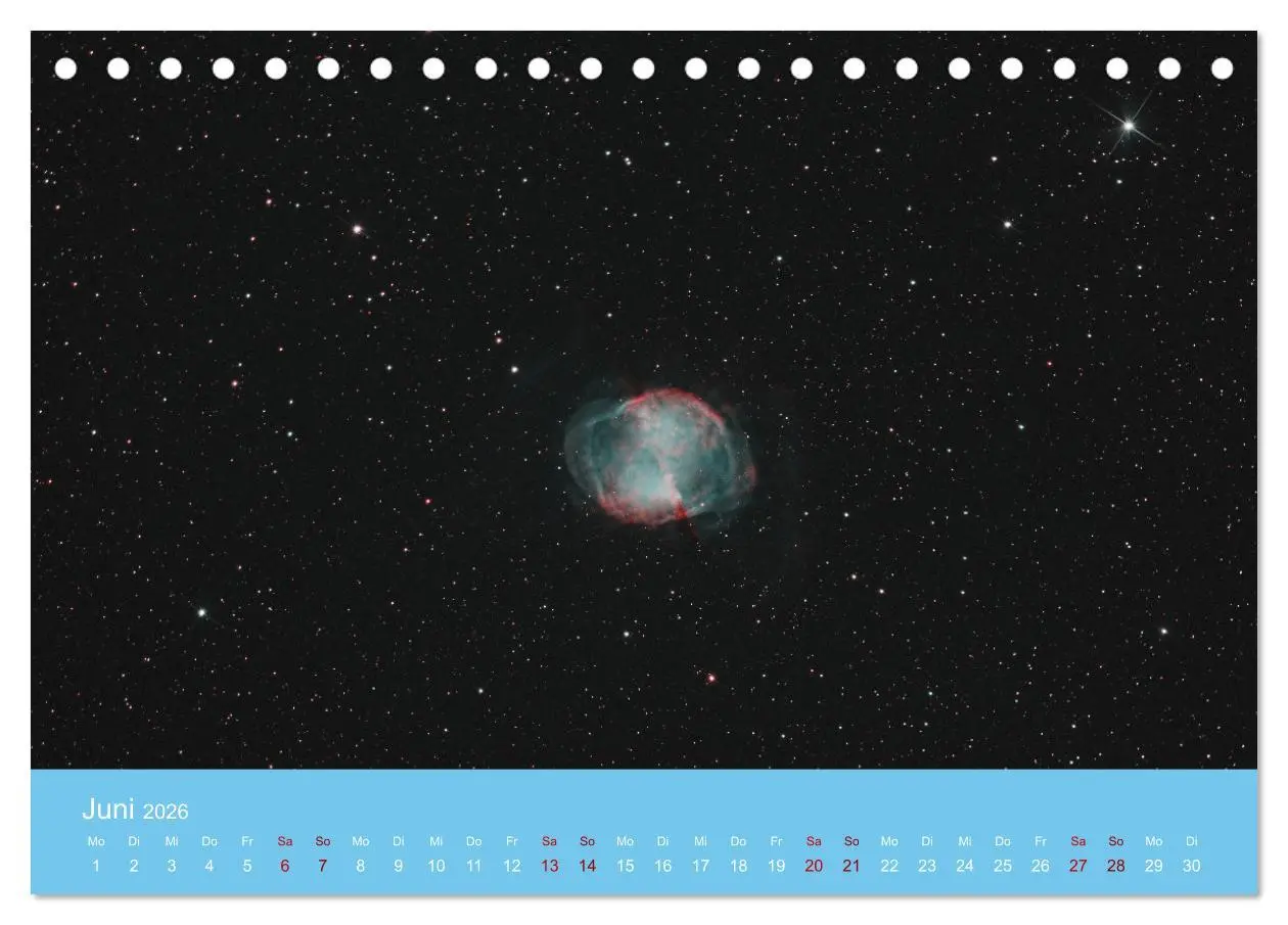 Bild: 9783457431894 | Havel-Sternwarte Weltallkalender (Tischkalender 2026 DIN A5 quer),...