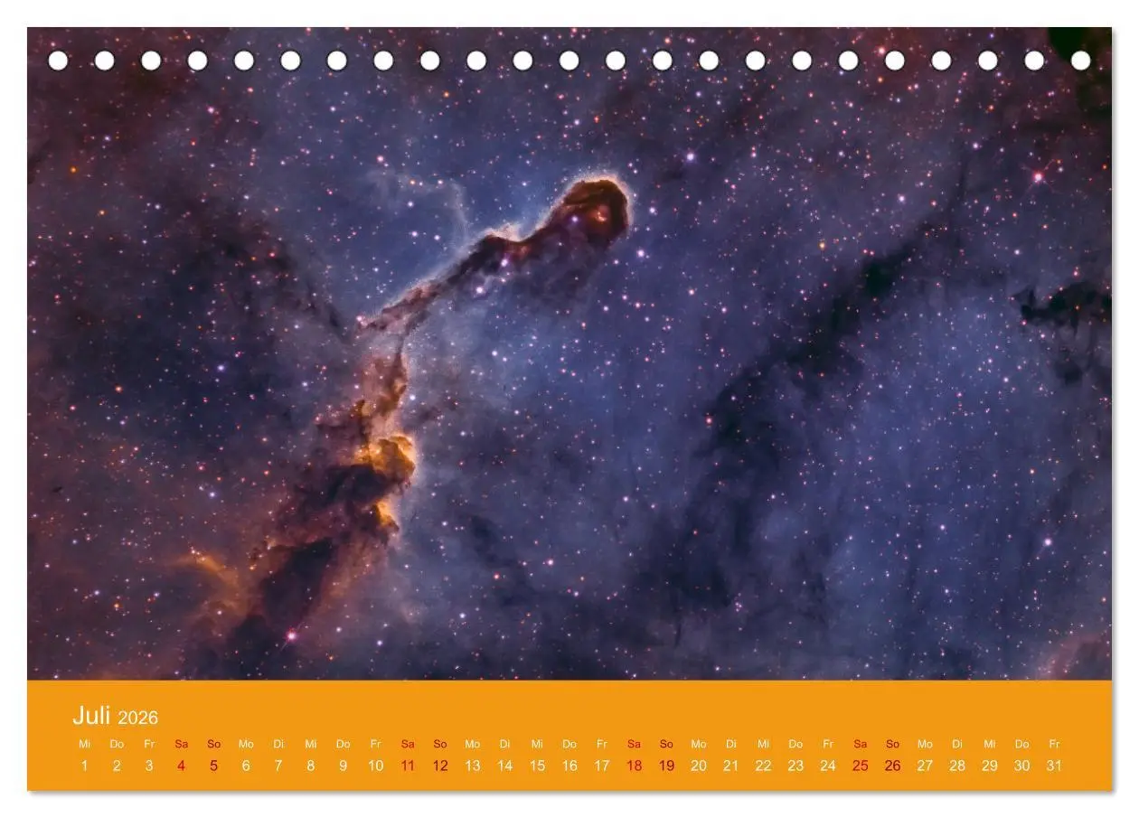 Bild: 9783457431894 | Havel-Sternwarte Weltallkalender (Tischkalender 2026 DIN A5 quer),...