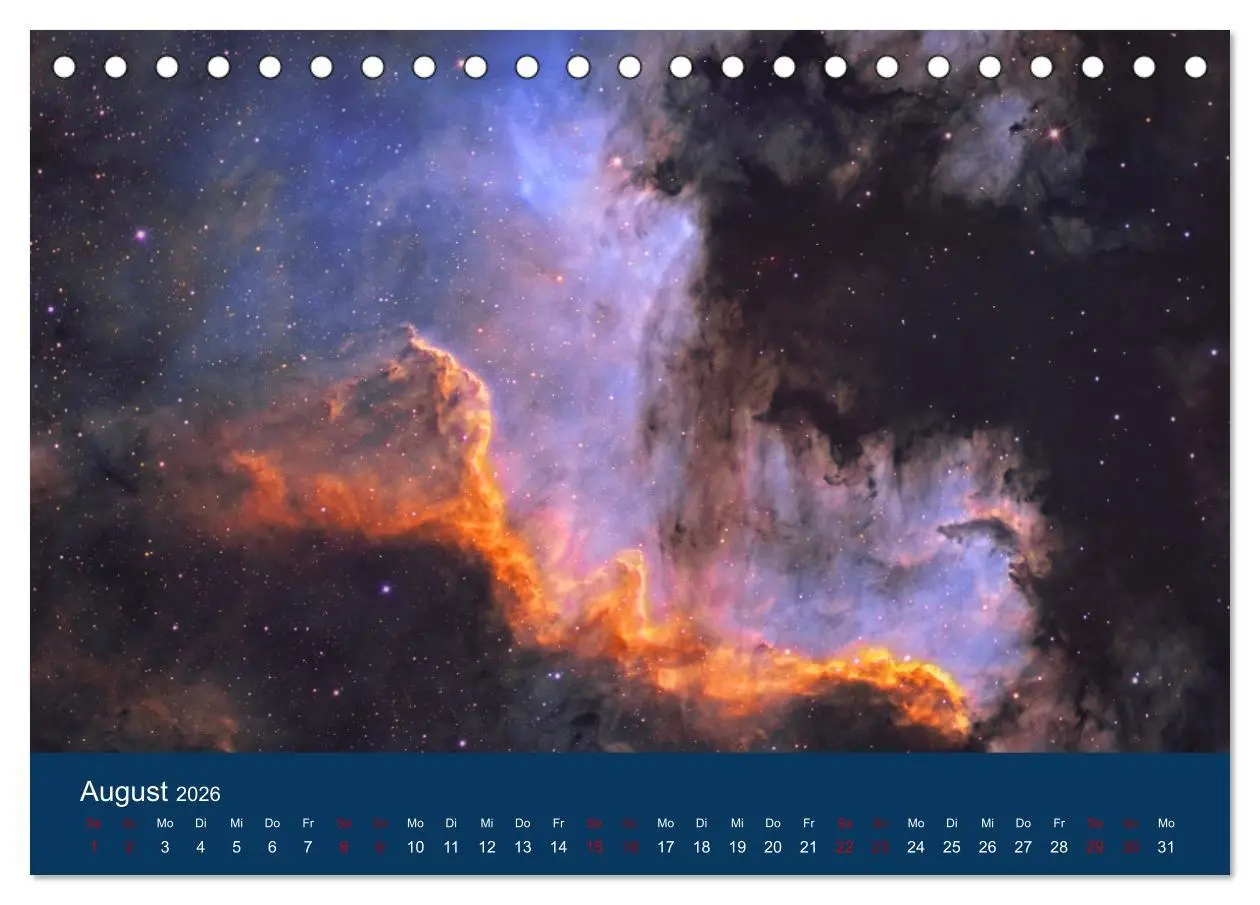 Bild: 9783457431894 | Havel-Sternwarte Weltallkalender (Tischkalender 2026 DIN A5 quer),...