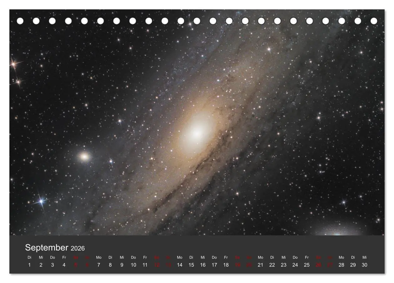 Bild: 9783457431894 | Havel-Sternwarte Weltallkalender (Tischkalender 2026 DIN A5 quer),...