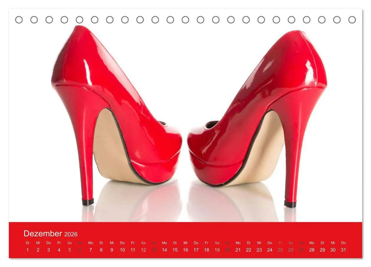 Bild: 9783457811894 | Farbenfrohe High Heels (Tischkalender 2026 DIN A5 quer), CALVENDO...