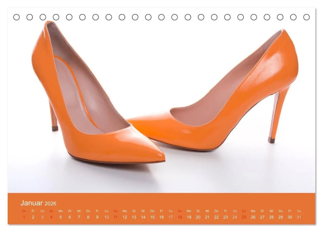 Bild: 9783457811894 | Farbenfrohe High Heels (Tischkalender 2026 DIN A5 quer), CALVENDO...