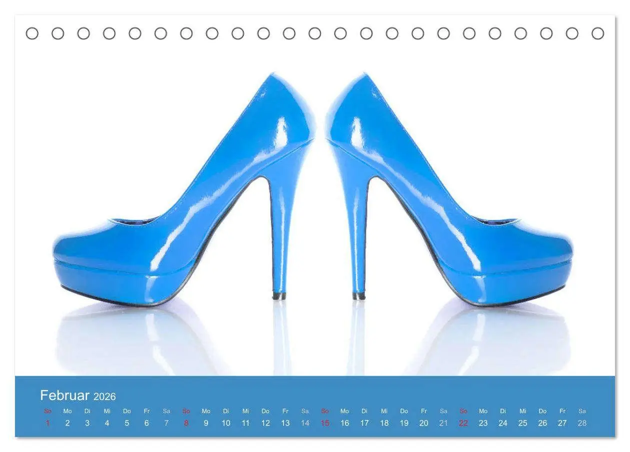 Bild: 9783457811894 | Farbenfrohe High Heels (Tischkalender 2026 DIN A5 quer), CALVENDO...