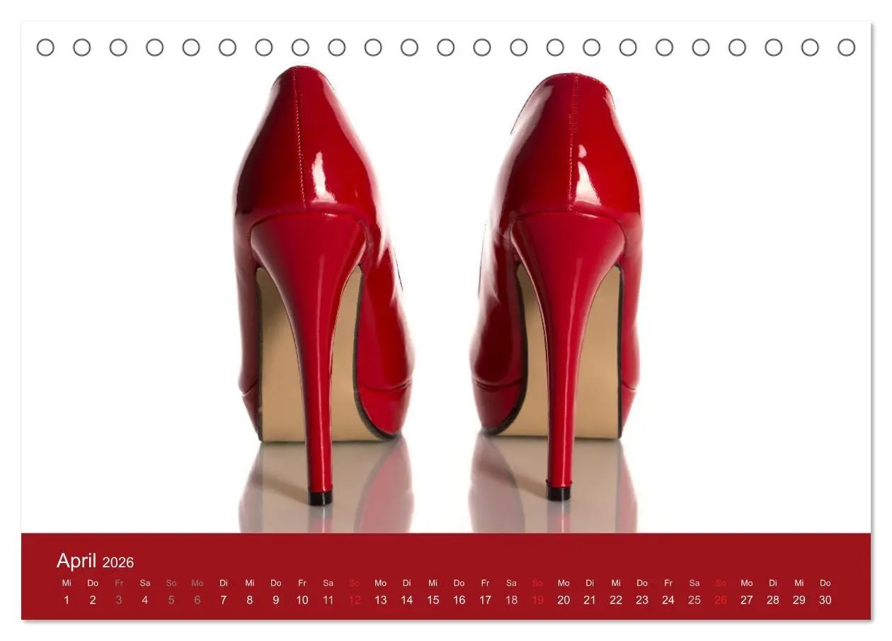 Bild: 9783457811894 | Farbenfrohe High Heels (Tischkalender 2026 DIN A5 quer), CALVENDO...