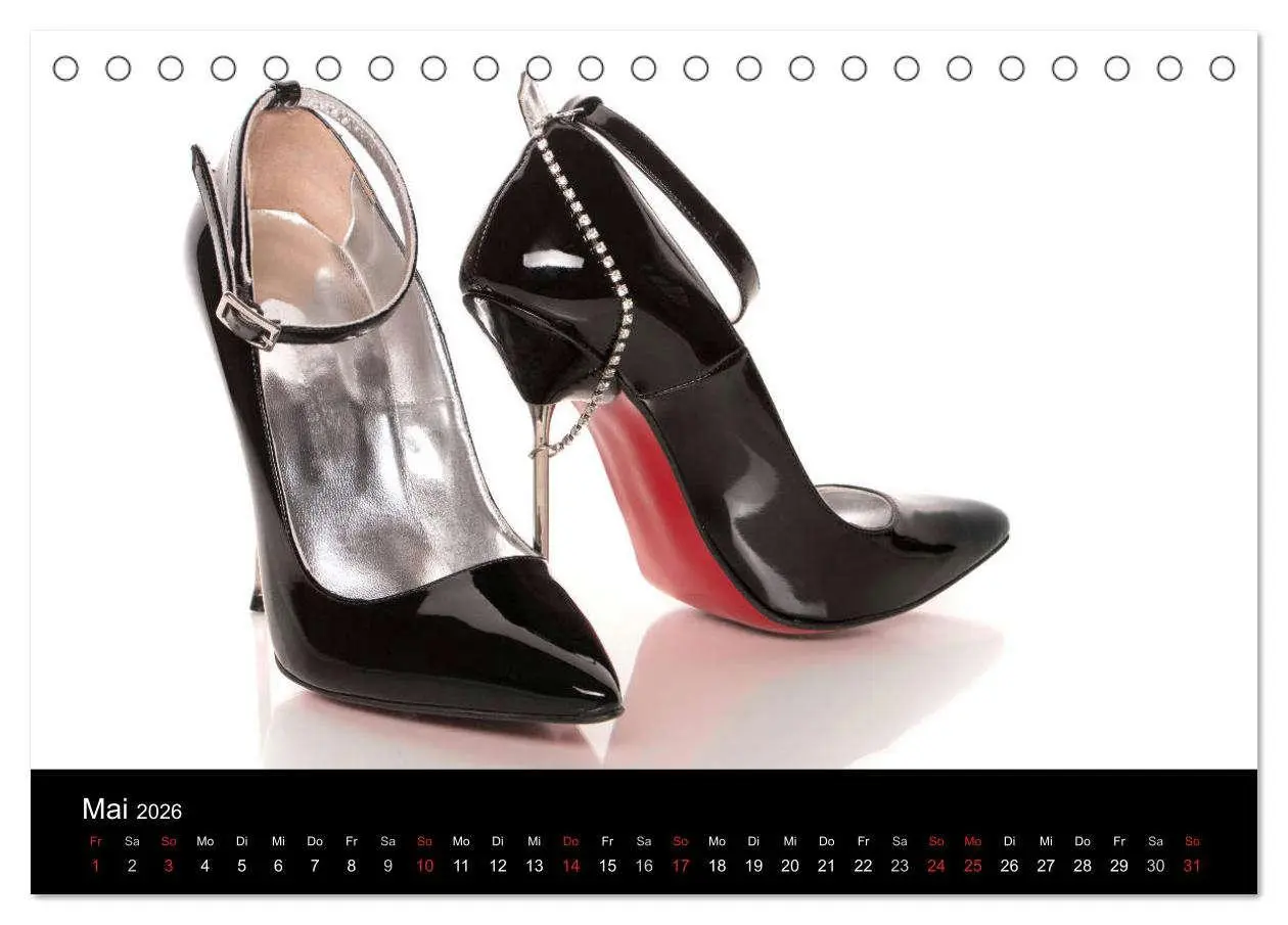Bild: 9783457811894 | Farbenfrohe High Heels (Tischkalender 2026 DIN A5 quer), CALVENDO...