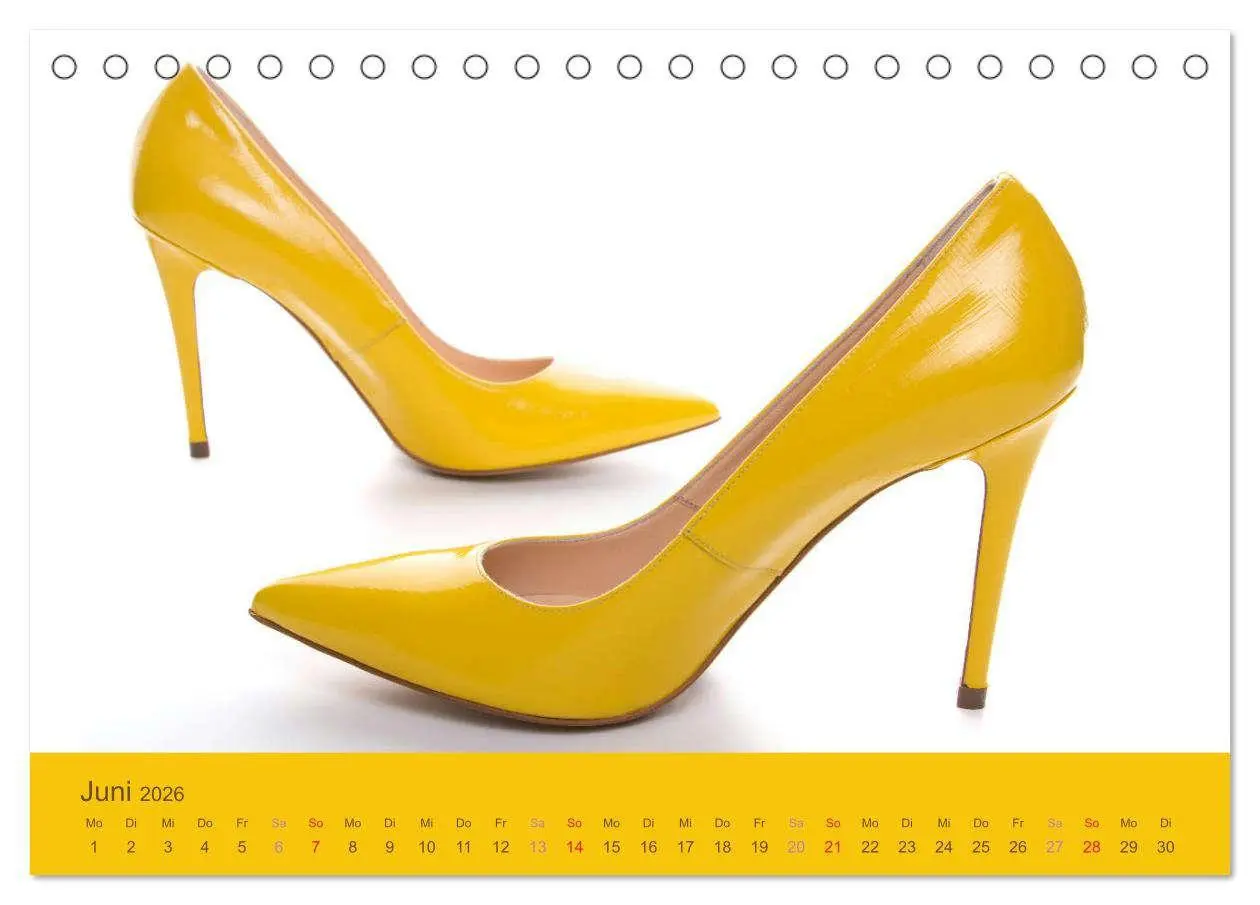 Bild: 9783457811894 | Farbenfrohe High Heels (Tischkalender 2026 DIN A5 quer), CALVENDO...
