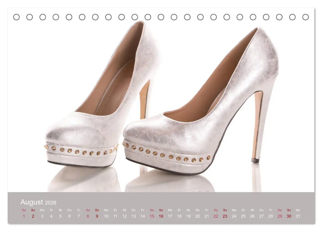 Bild: 9783457811894 | Farbenfrohe High Heels (Tischkalender 2026 DIN A5 quer), CALVENDO...