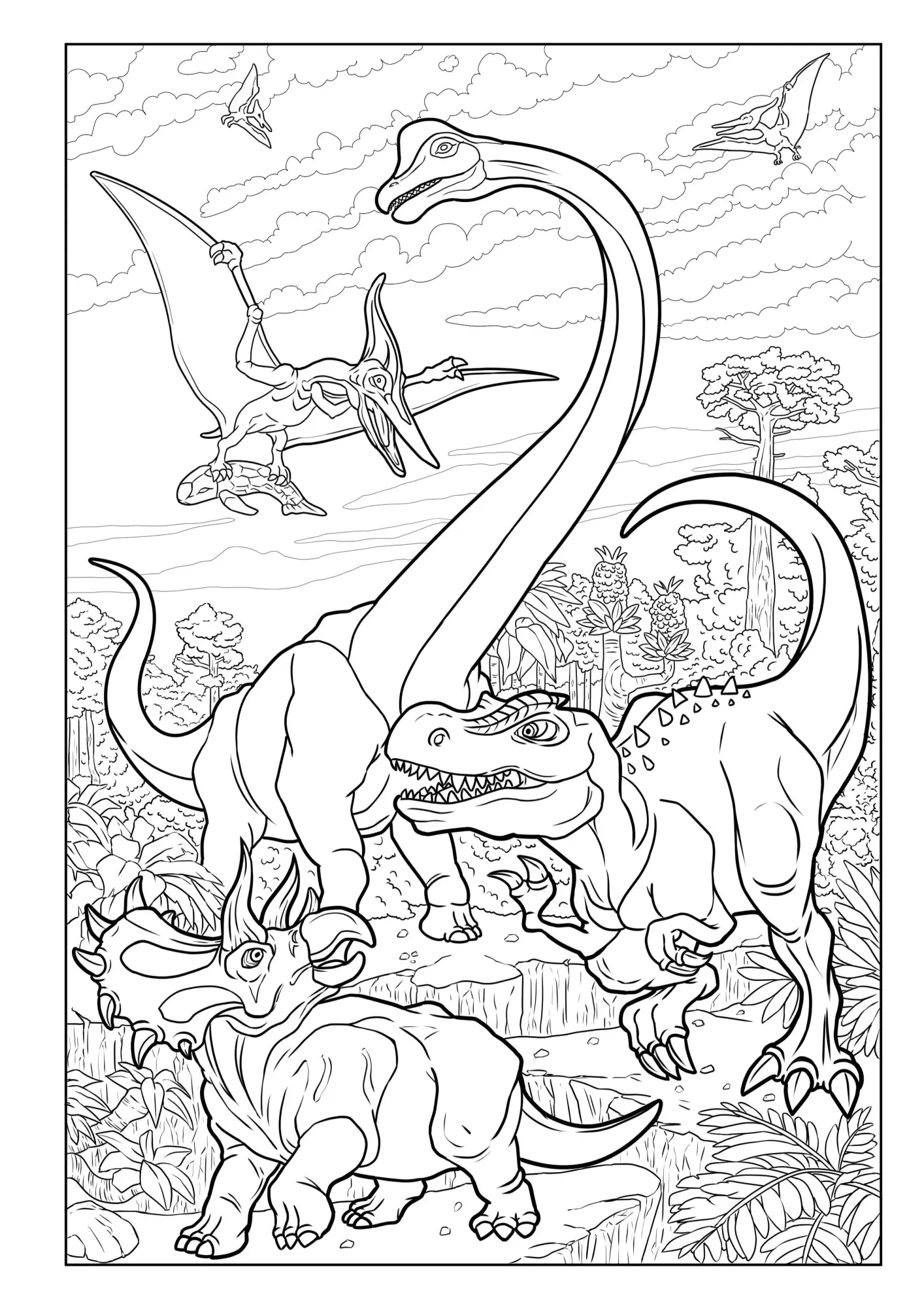 Bild: 9783986571894 | Dinosaurier Malbuch | Josef Mickey Müller | Taschenbuch | 104 S.
