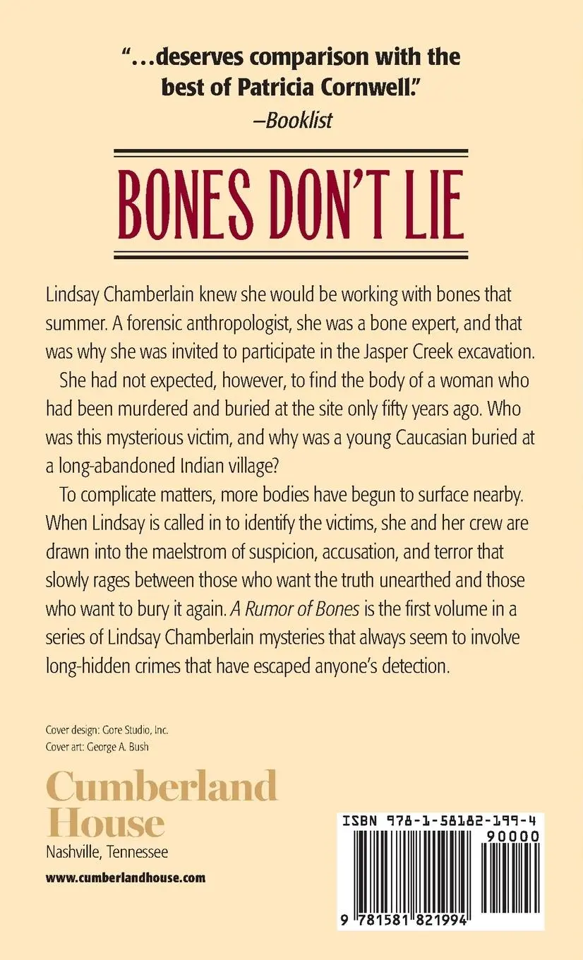 Rückseite: 9781581821994 | A Rumor of Bones | Beverly Connor | Taschenbuch | Englisch | 2001