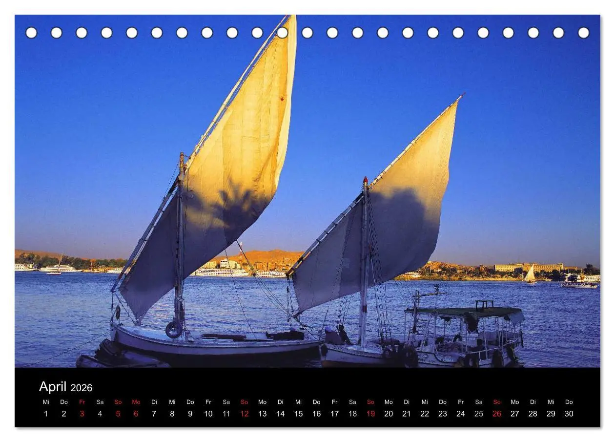 Bild: 9783516201994 | Ägypten (Tischkalender 2026 DIN A5 quer), CALVENDO Monatskalender