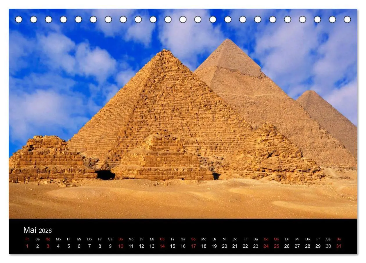 Bild: 9783516201994 | Ägypten (Tischkalender 2026 DIN A5 quer), CALVENDO Monatskalender