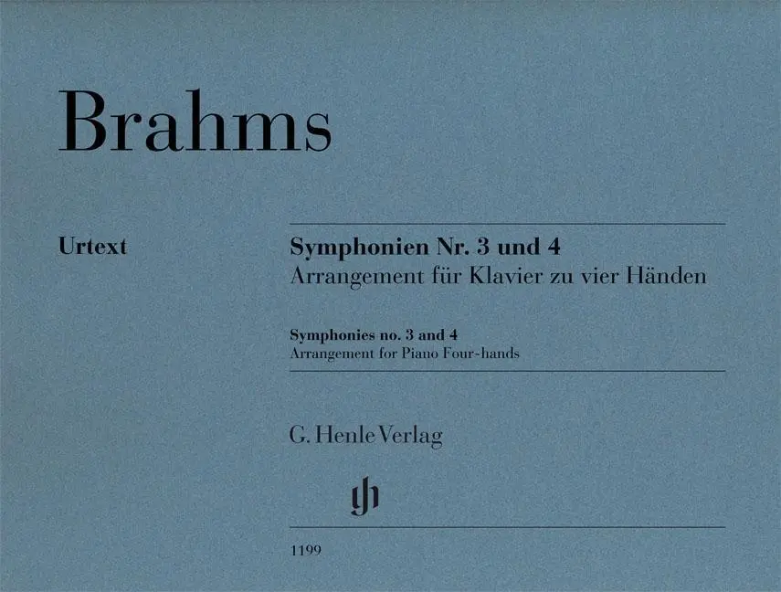 Cover: 9790201811994 | Symphonies No. 3 And 4 - Arrangement | Johannes Brahms | Taschenbuch