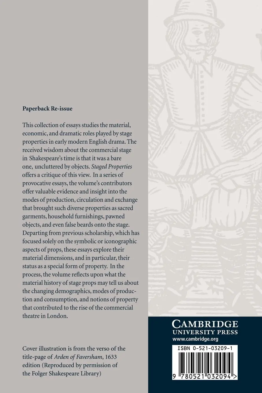 Rückseite: 9780521032094 | Staged Properties in Early Modern English Drama | Harris (u. a.)