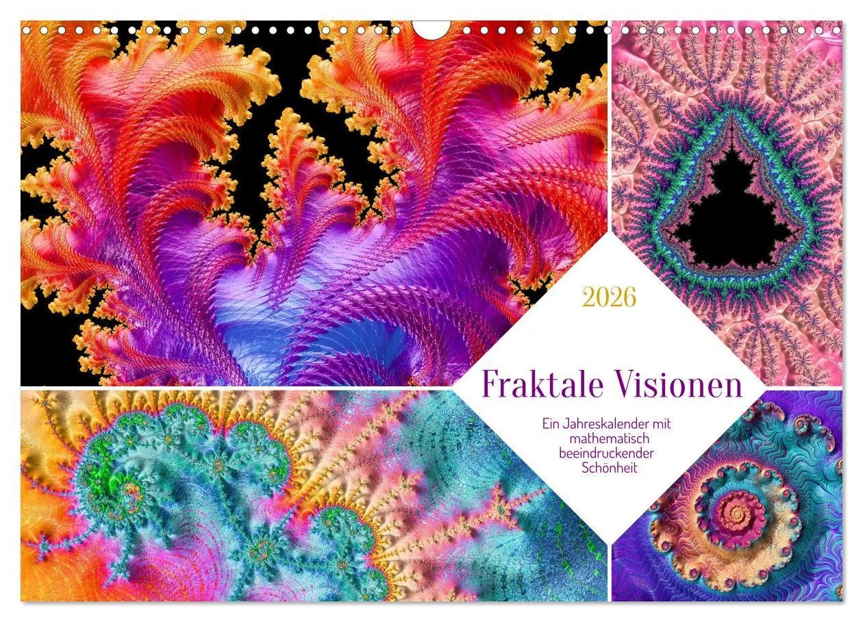 Cover: 9783457482094 | Fraktale Visionen (Wandkalender 2026 DIN A3 quer), CALVENDO...