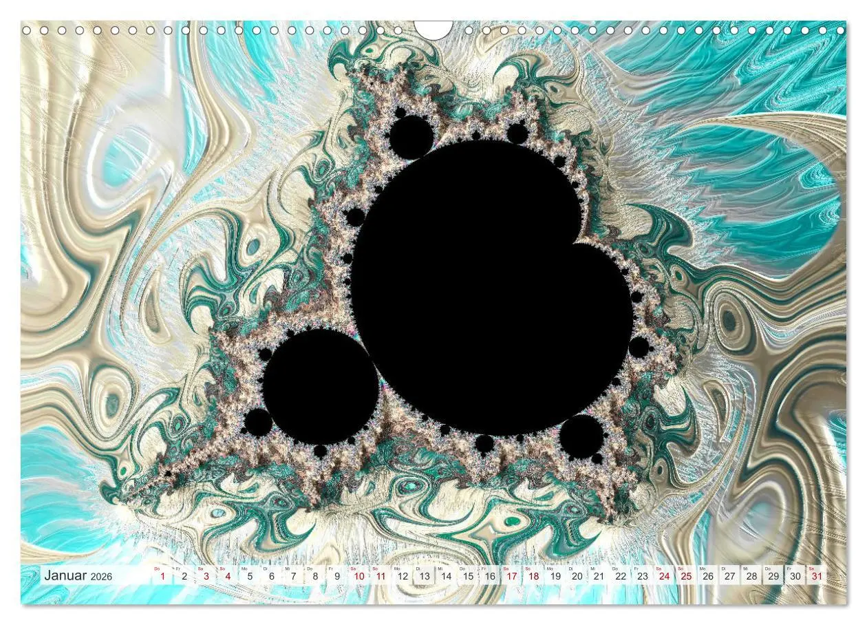 Bild: 9783457482094 | Fraktale Visionen (Wandkalender 2026 DIN A3 quer), CALVENDO...