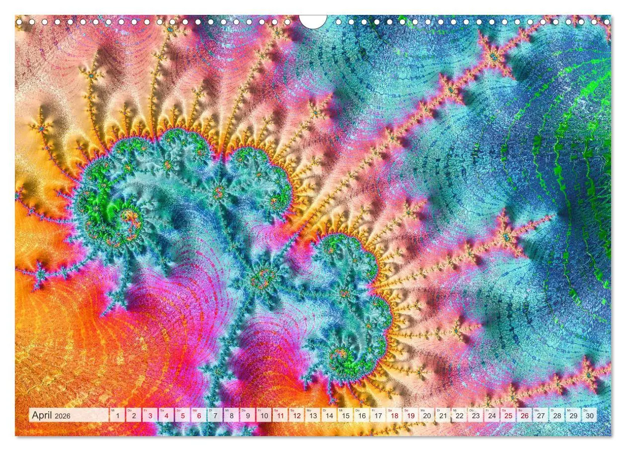 Bild: 9783457482094 | Fraktale Visionen (Wandkalender 2026 DIN A3 quer), CALVENDO...