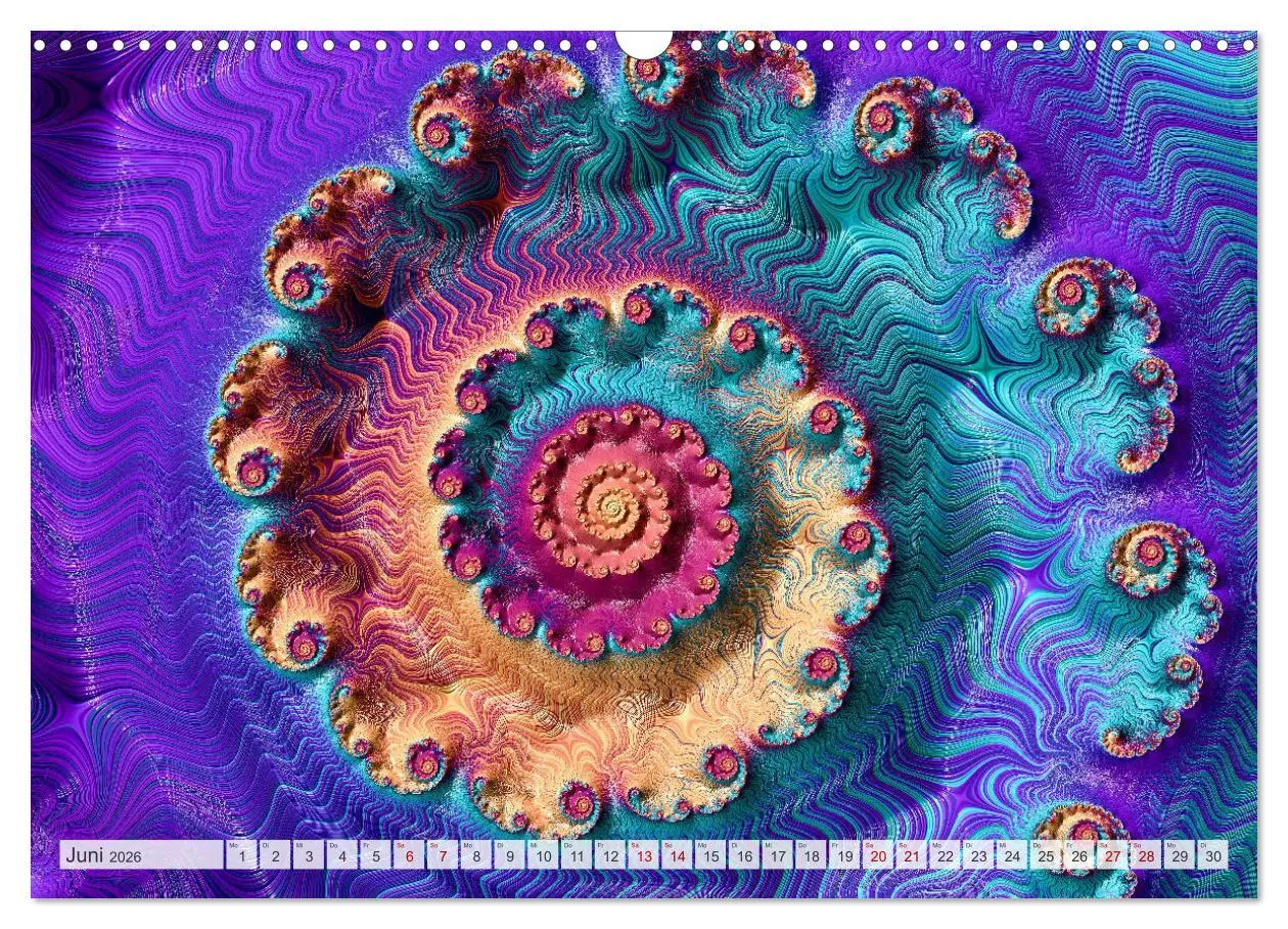 Bild: 9783457482094 | Fraktale Visionen (Wandkalender 2026 DIN A3 quer), CALVENDO...