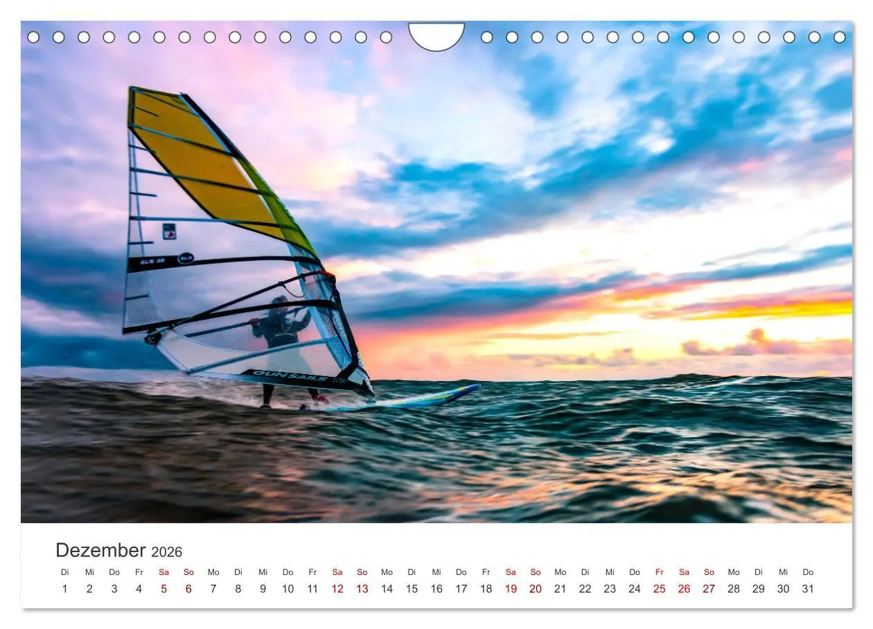 Bild: 9783457552094 | Windsurfen - Wellen und Wind (Wandkalender 2026 DIN A4 quer),...
