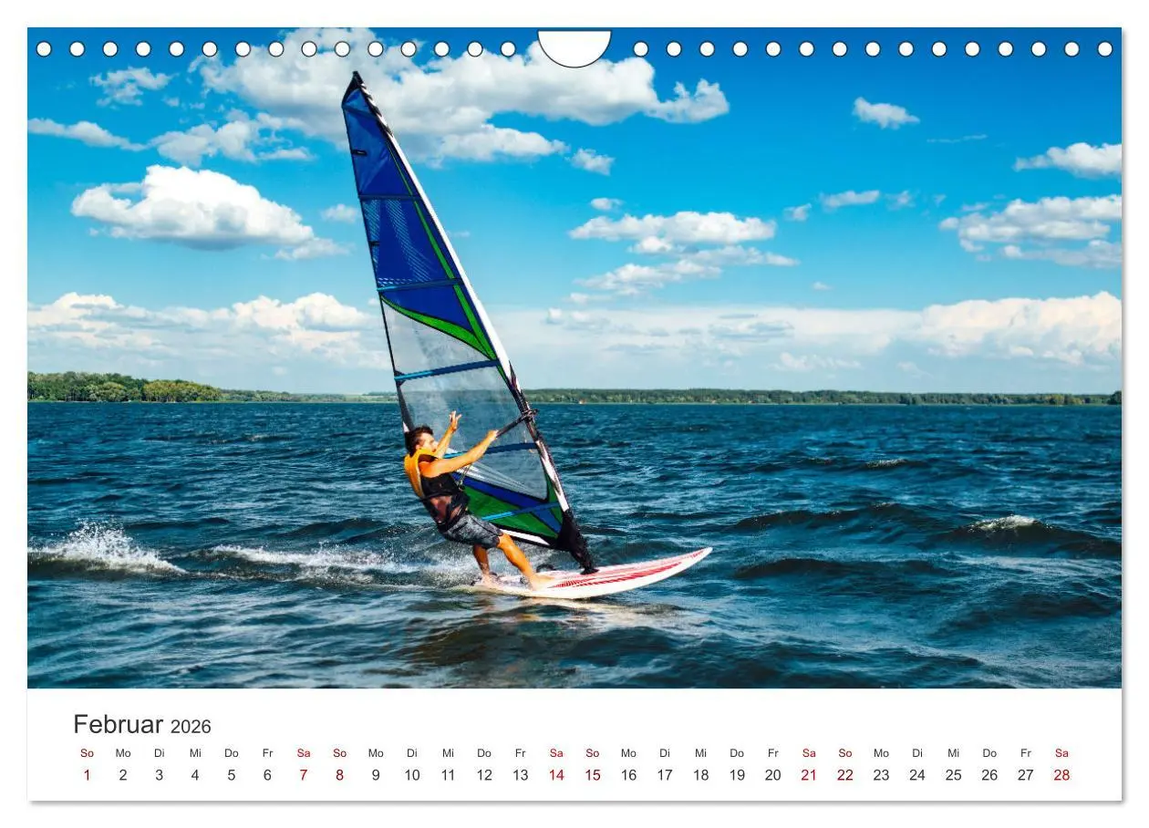 Bild: 9783457552094 | Windsurfen - Wellen und Wind (Wandkalender 2026 DIN A4 quer),...