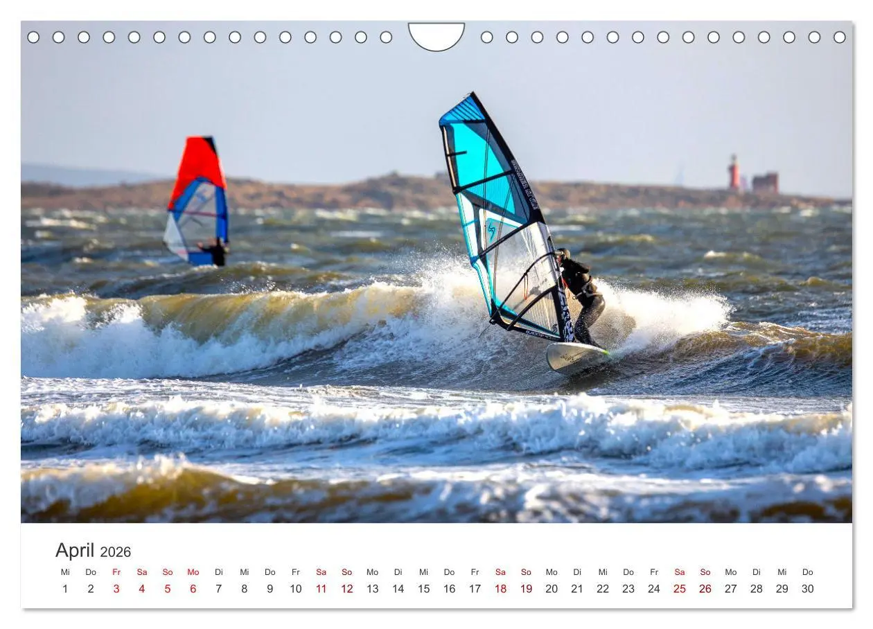 Bild: 9783457552094 | Windsurfen - Wellen und Wind (Wandkalender 2026 DIN A4 quer),...