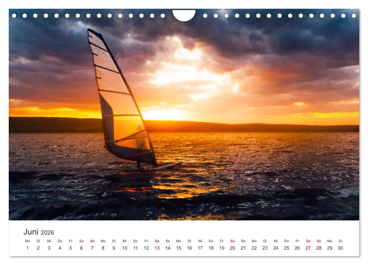 Bild: 9783457552094 | Windsurfen - Wellen und Wind (Wandkalender 2026 DIN A4 quer),...