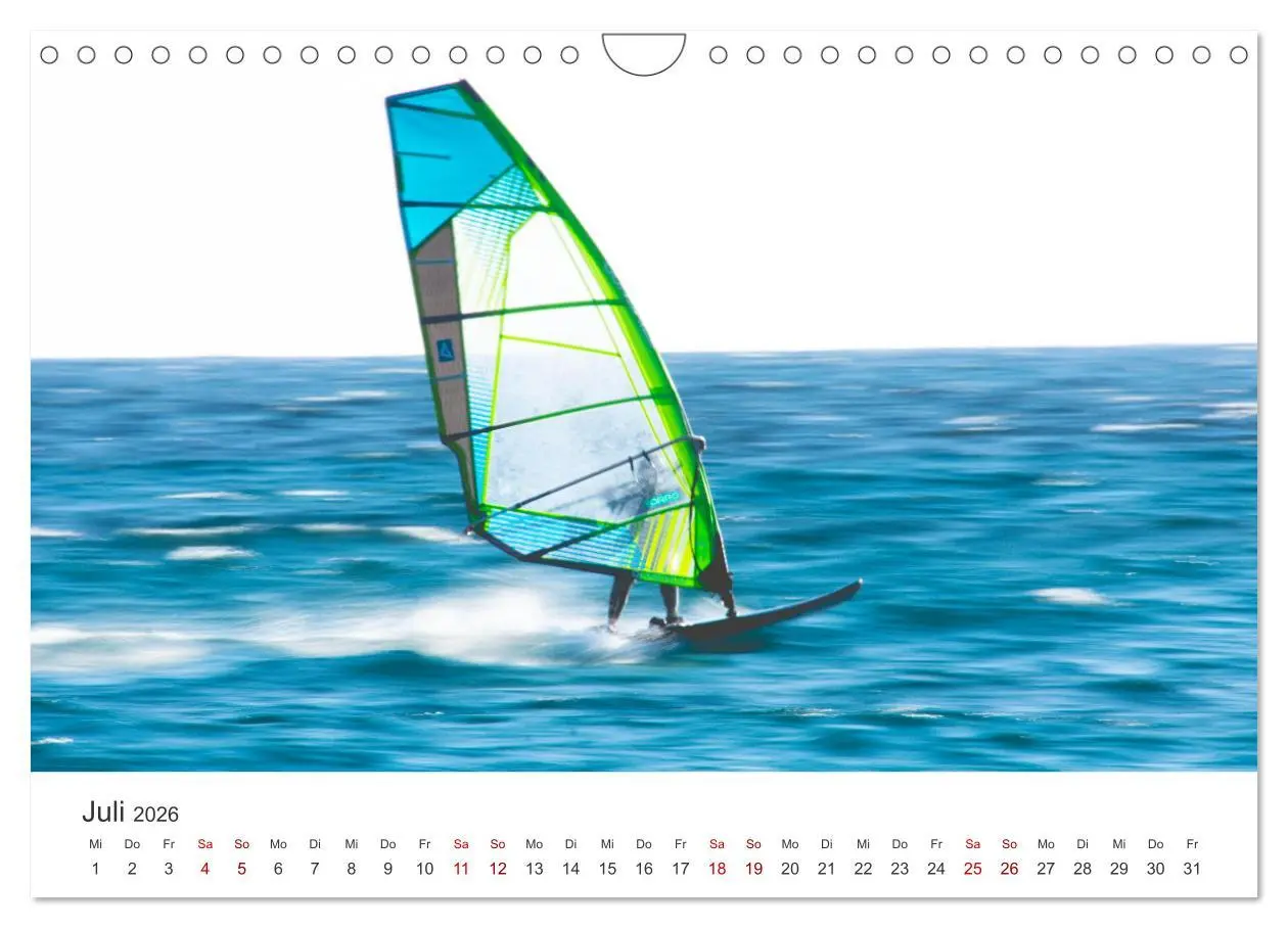 Bild: 9783457552094 | Windsurfen - Wellen und Wind (Wandkalender 2026 DIN A4 quer),...