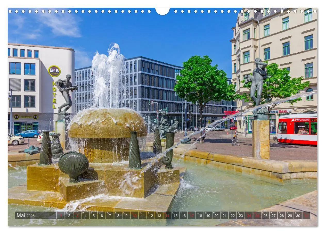 Bild: 9783457792094 | Unterwegs in Halle (Wandkalender 2026 DIN A3 quer), CALVENDO...