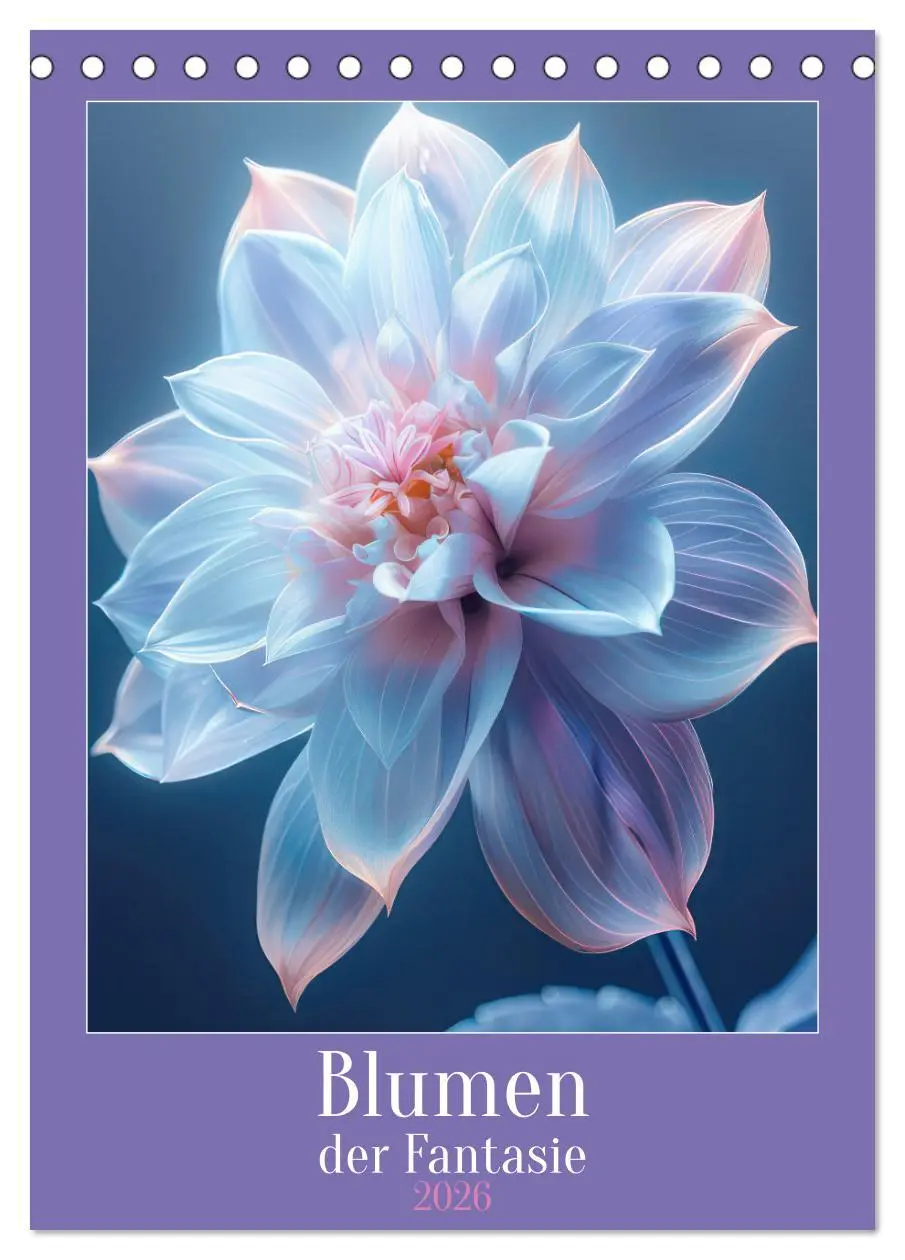 Cover: 9783516262094 | Blumen der Fantasie (Tischkalender 2026 DIN A5 hoch), CALVENDO...