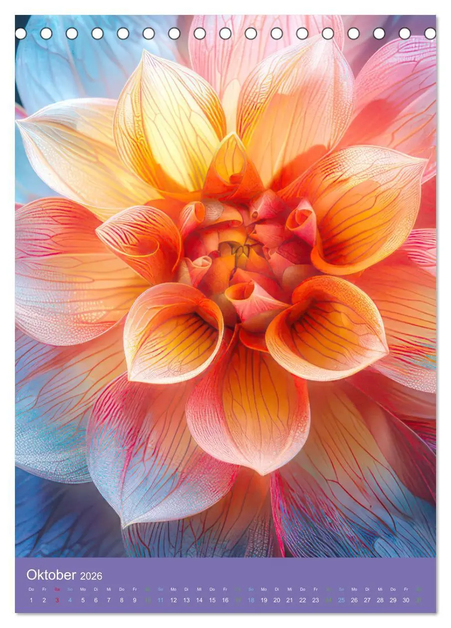Bild: 9783516262094 | Blumen der Fantasie (Tischkalender 2026 DIN A5 hoch), CALVENDO...