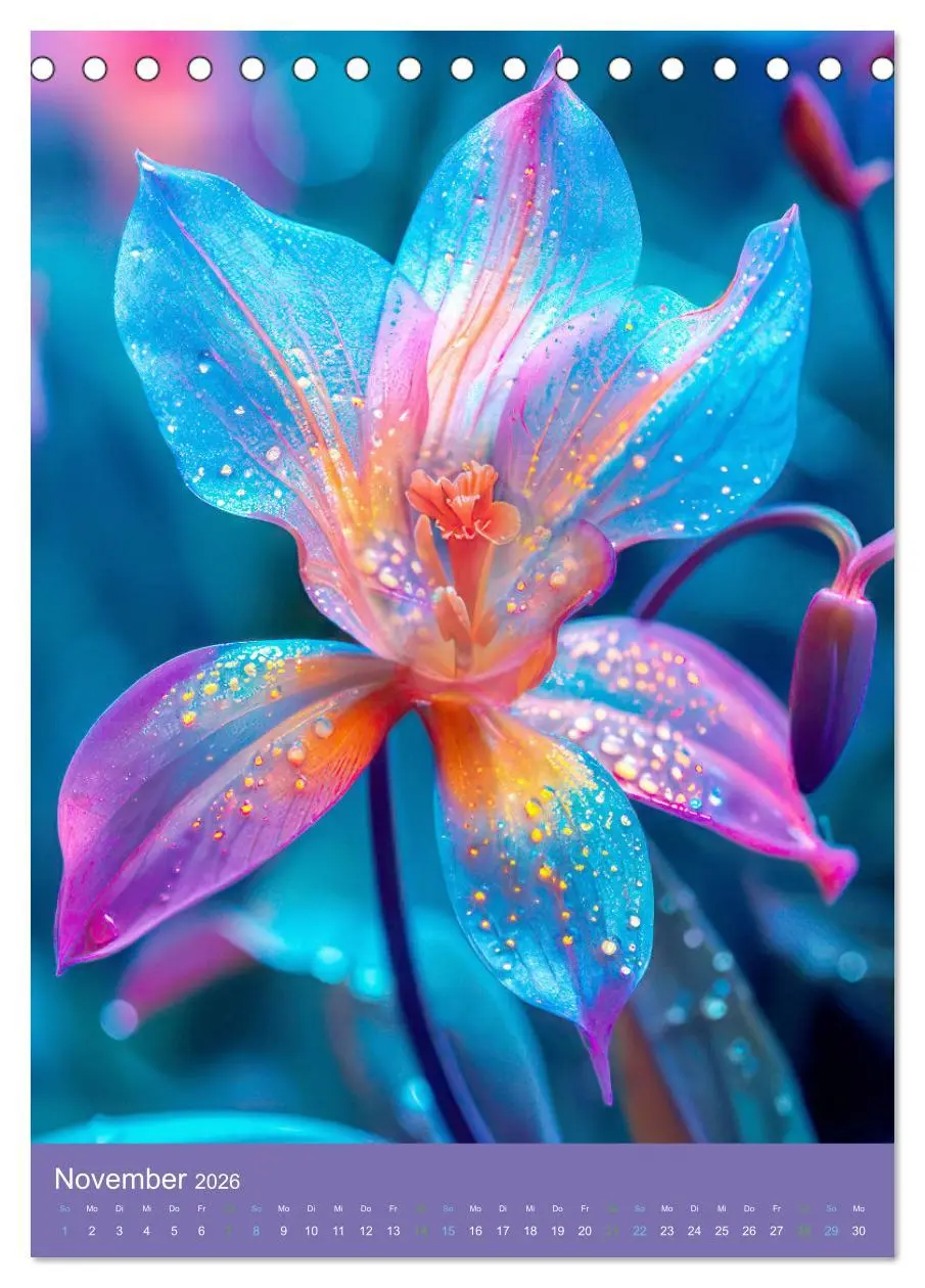 Bild: 9783516262094 | Blumen der Fantasie (Tischkalender 2026 DIN A5 hoch), CALVENDO...