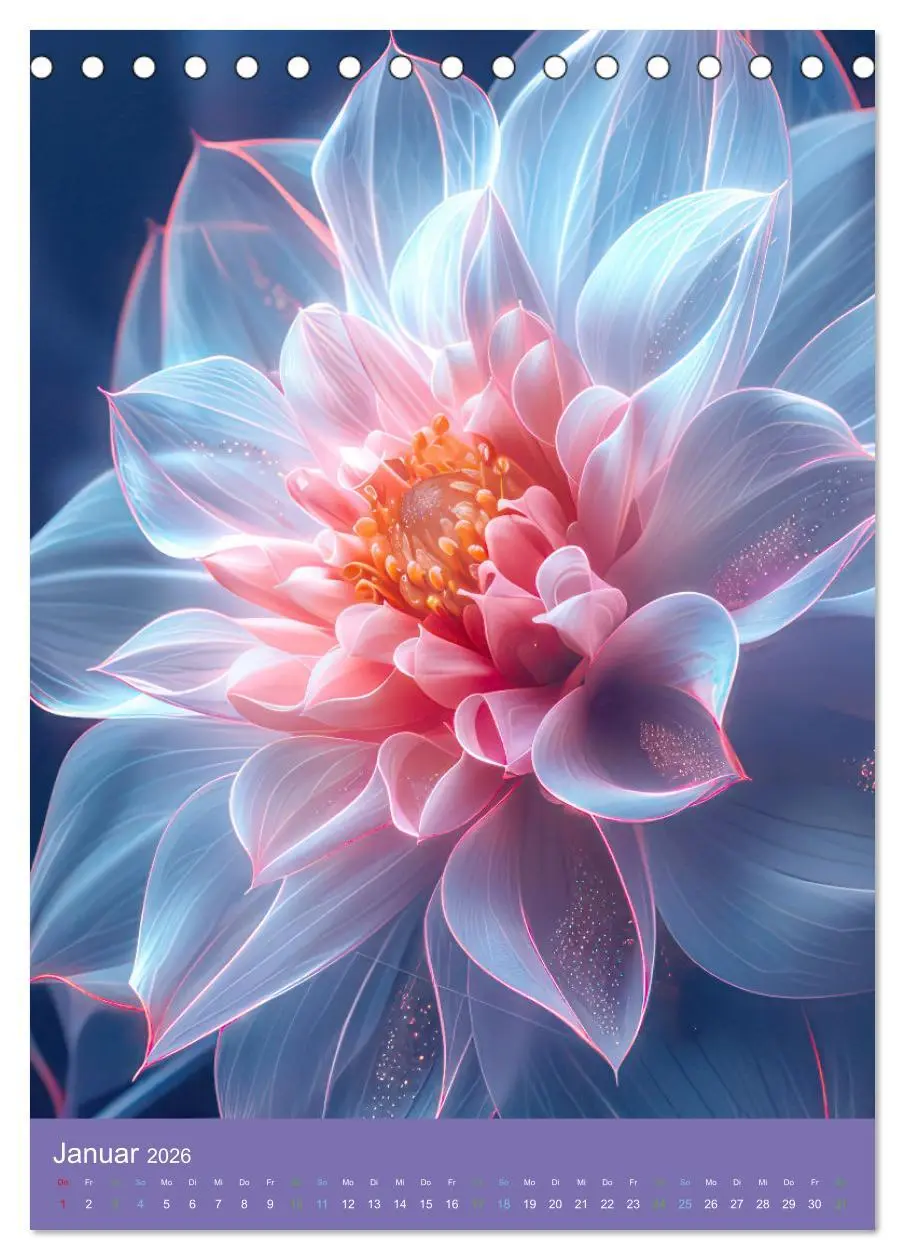 Bild: 9783516262094 | Blumen der Fantasie (Tischkalender 2026 DIN A5 hoch), CALVENDO...