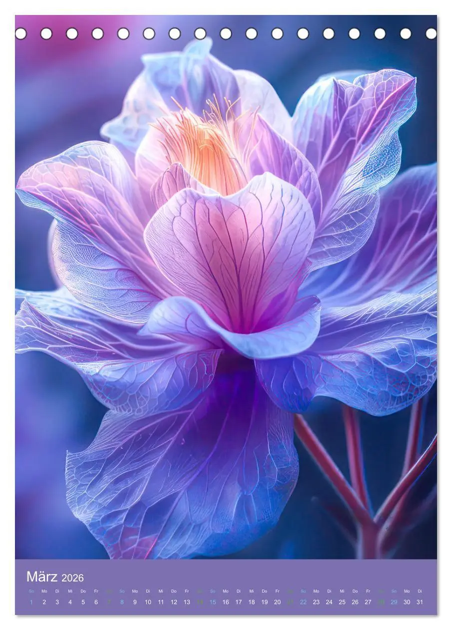 Bild: 9783516262094 | Blumen der Fantasie (Tischkalender 2026 DIN A5 hoch), CALVENDO...