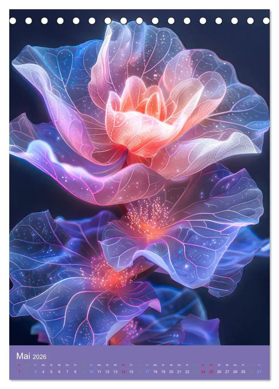 Bild: 9783516262094 | Blumen der Fantasie (Tischkalender 2026 DIN A5 hoch), CALVENDO...