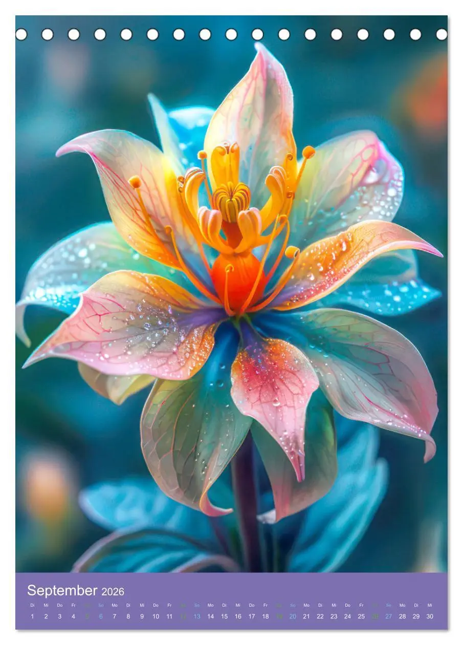 Bild: 9783516262094 | Blumen der Fantasie (Tischkalender 2026 DIN A5 hoch), CALVENDO...