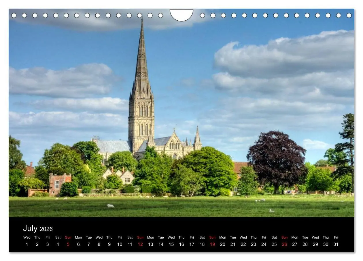 Bild: 9783516572094 | Anglican Cathedrals (Wall Calendar 2026 DIN A4 landscape), CALVENDO...