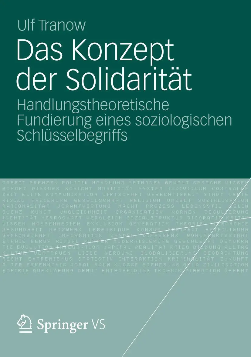Cover: 9783531182094 | Das Konzept der Solidarität | Ulf Tranow | Buch | 262 S. | Deutsch