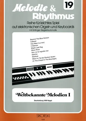 Cover: 9790003012094 | Weltbekannte Melodien Band 1: für E-Orgel / Keyboard